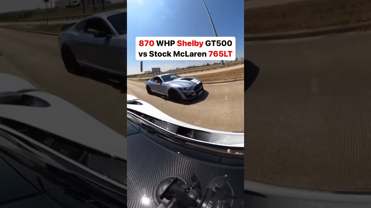 Shelby GT500 vs McLaren 765LT! 🏎️