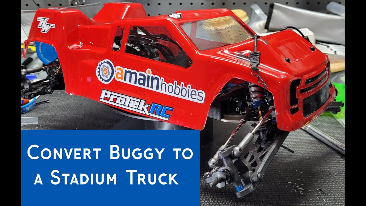 Converted a RC Buggy into a Stadium Truck