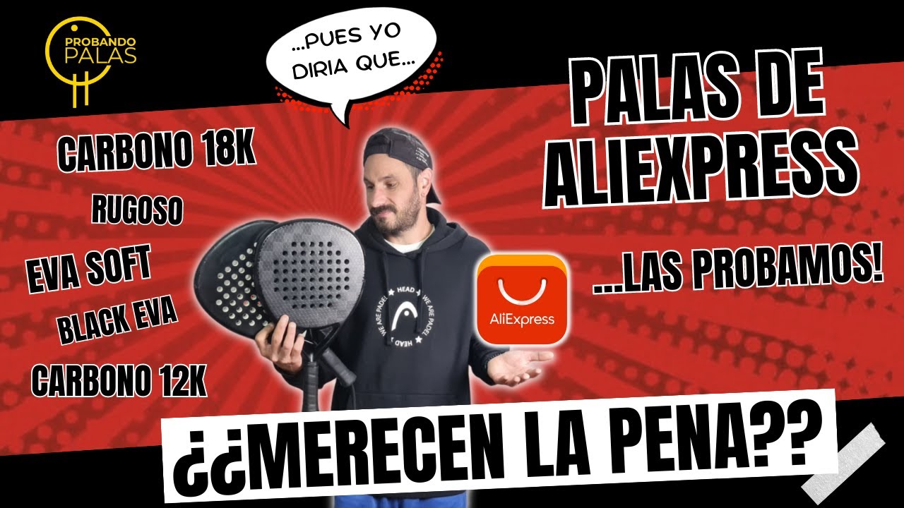 ¿PALAS de ALIEXPRESS?... Una pala con el CARBONO que quieras 😮...VALEN LA PENA?? #padel