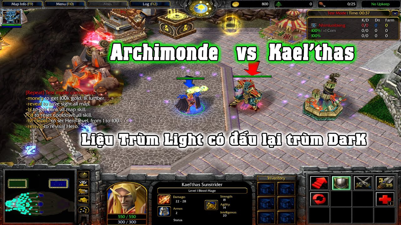 Solo Đỉnh Cao: Kael’thas vs Archimonde – Trận Chiến Phép Thuật và Bóng Tối!