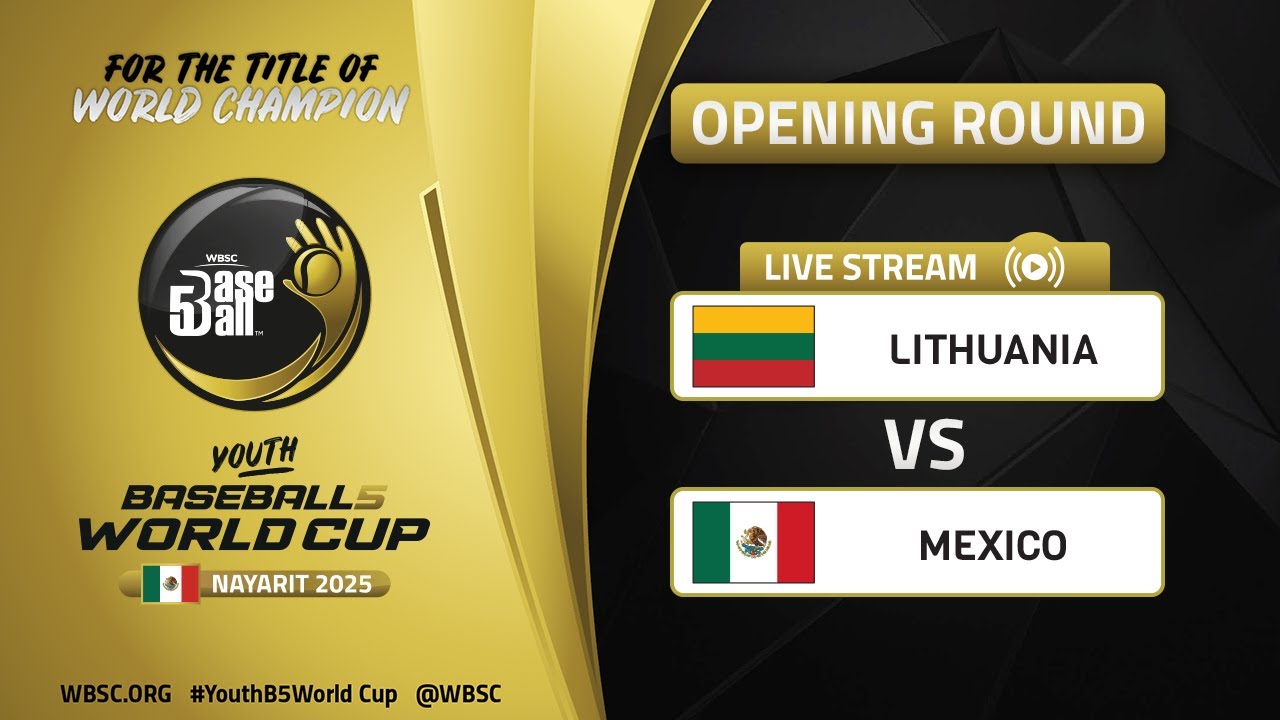 Lithuania vs Mexico | Opening Round | WBSC Youth Baseball5 World Cup 2025