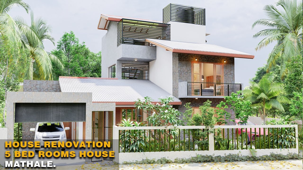 House design | Proposed addition and Alternation of existing House,  Mathale Sri Lanka.