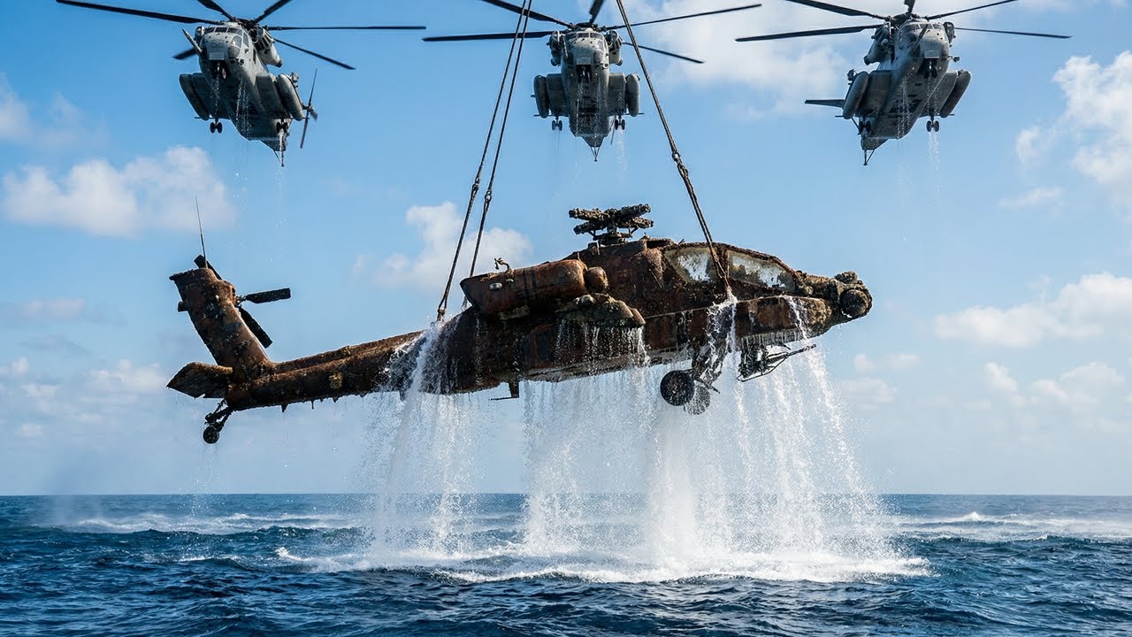 Unbelievable Discovery — Finding an AH-64 Apache in the Deep Ocean and Restoring It to Glory