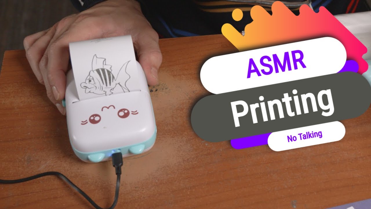 ASMR Mini Thermal Printer from Aliexpress | No Talking Review