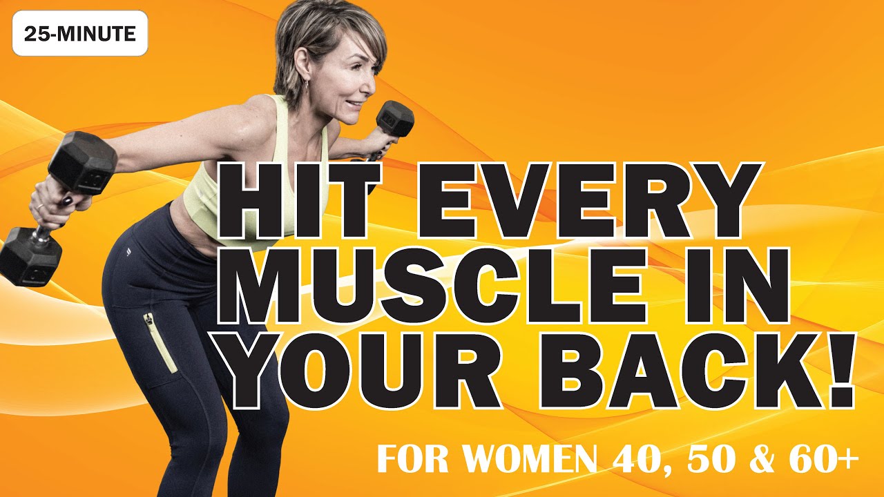 The Best Back & Biceps Workout with Dumbbells for Home For Women Over 40