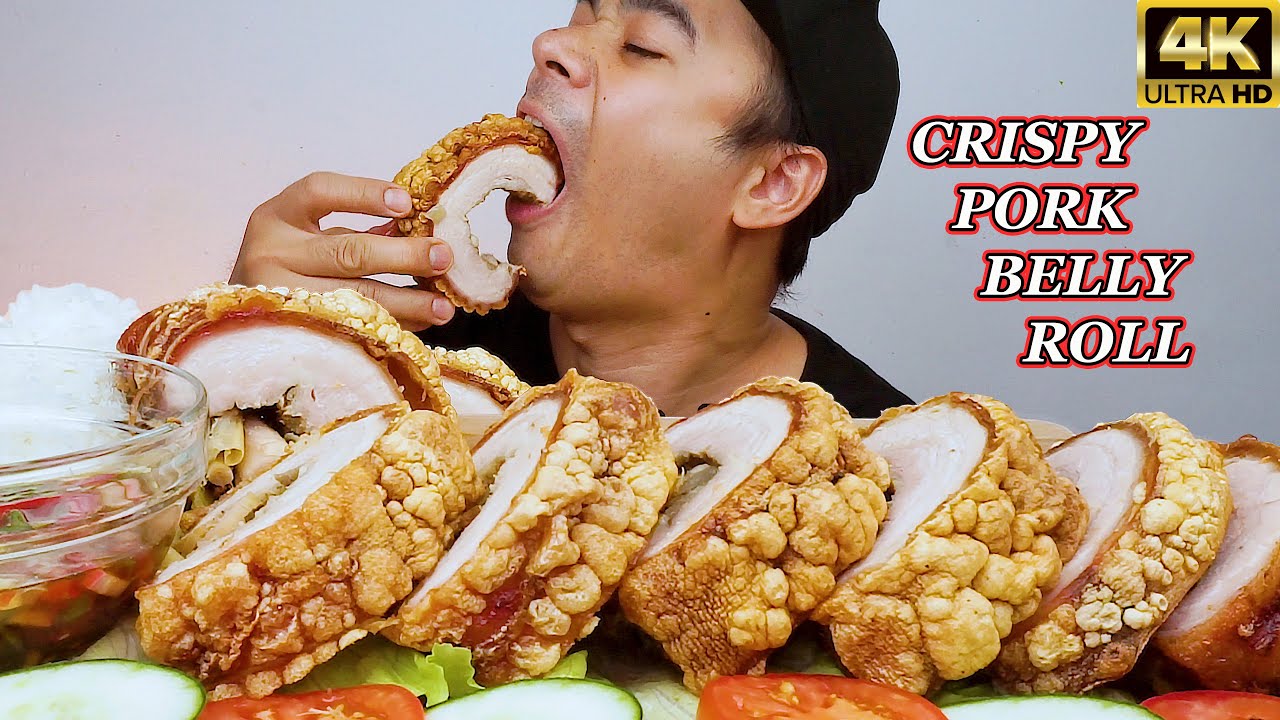 CRISPY PORK BELLY ROLL | Mukbang Philippines | PINAPUTOK PORK BELLY ROLL | @MomshieAyeVlog