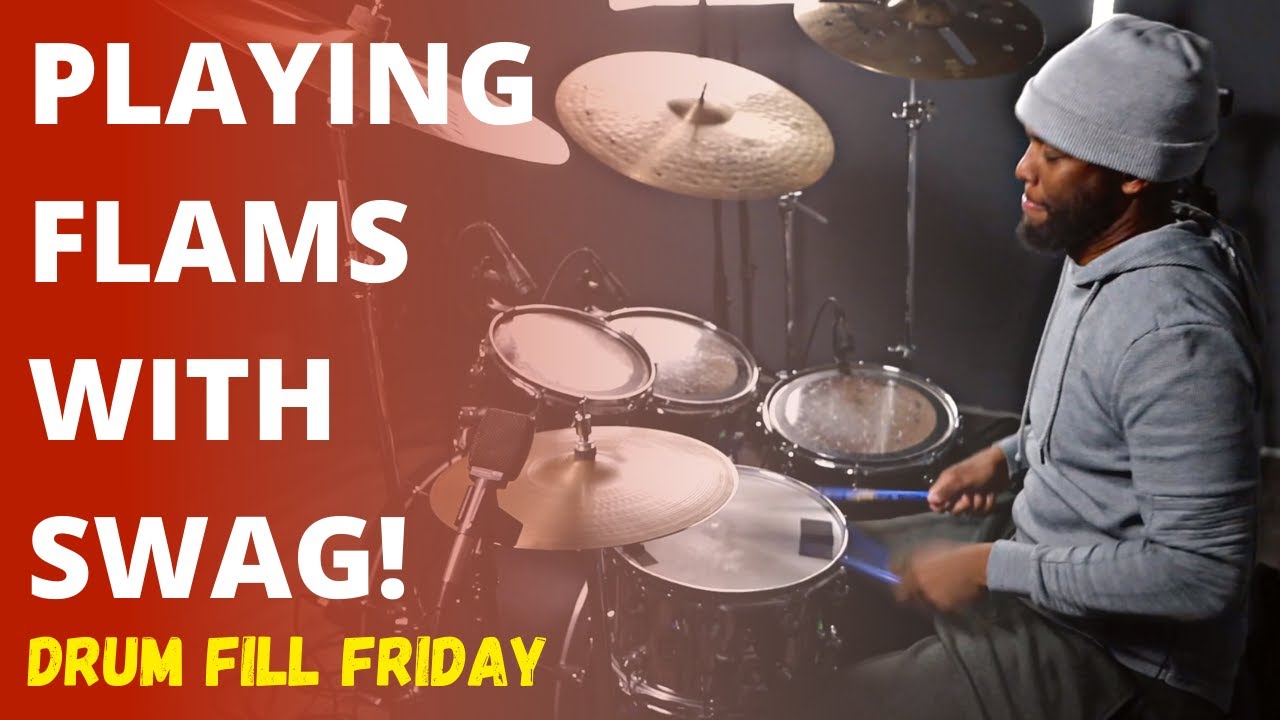 Playing 'Flams' on the kit with SWAG!
