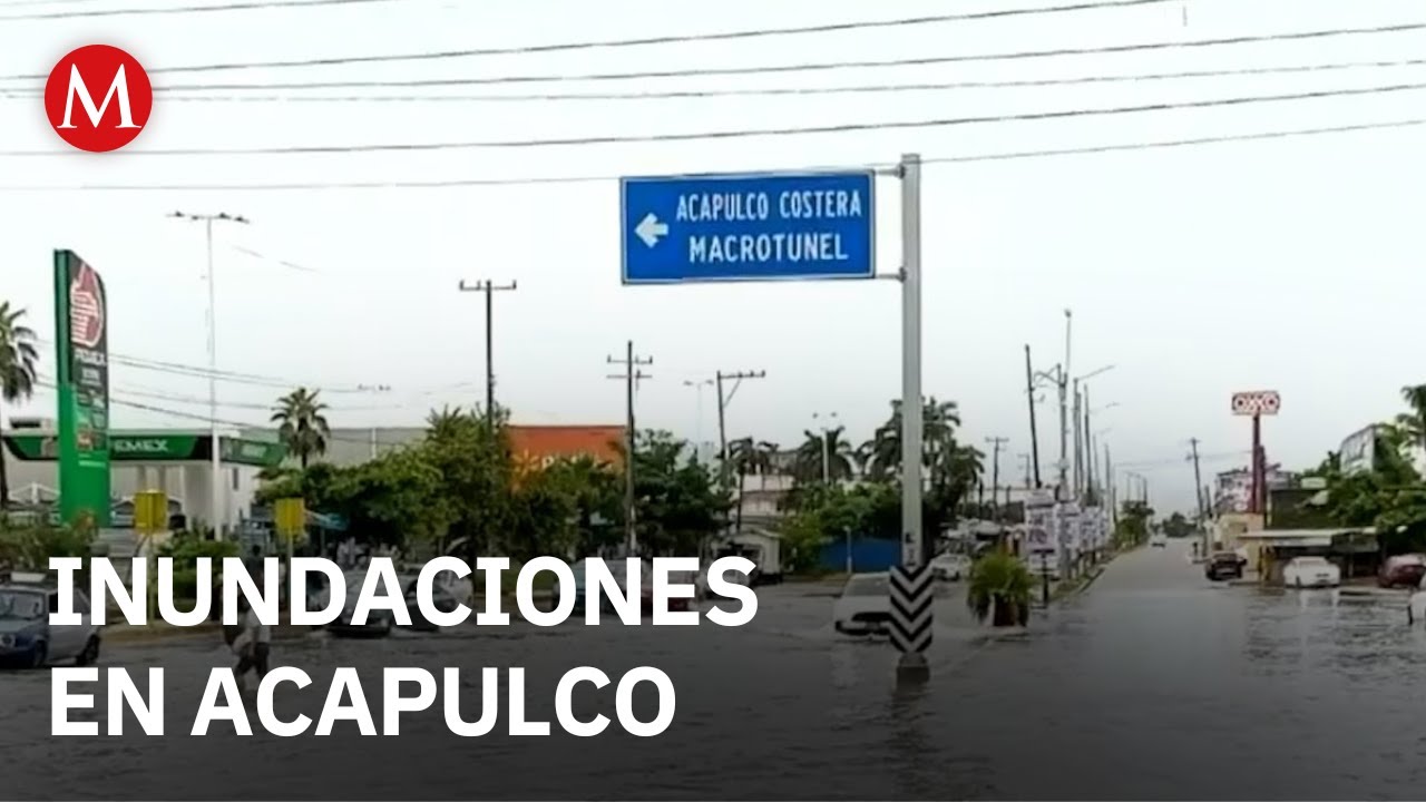 Fuertes lluvias en Acapulco provocan inundaciones y la suspensi&oacute;n de clases
