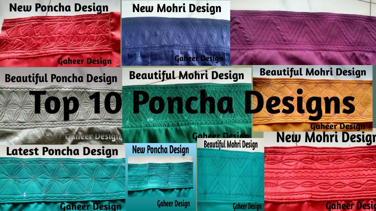 Top 10 Poncha Designs