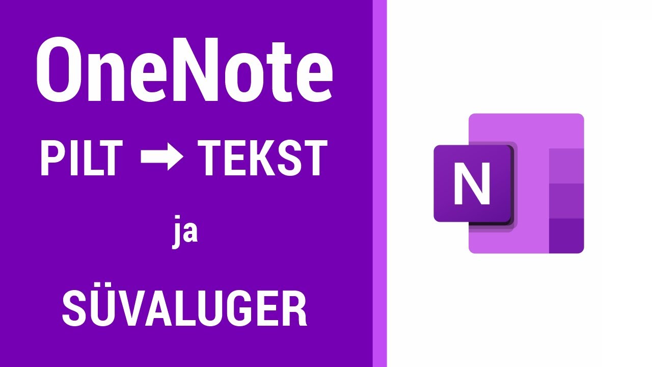 Pildilt teksti kopeerimine OneNote rakenduse abil