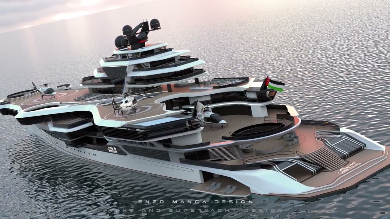 UAE ONE - STUNNING MEGA YACHT 459 Ft - Designed by Enzo Manca Design