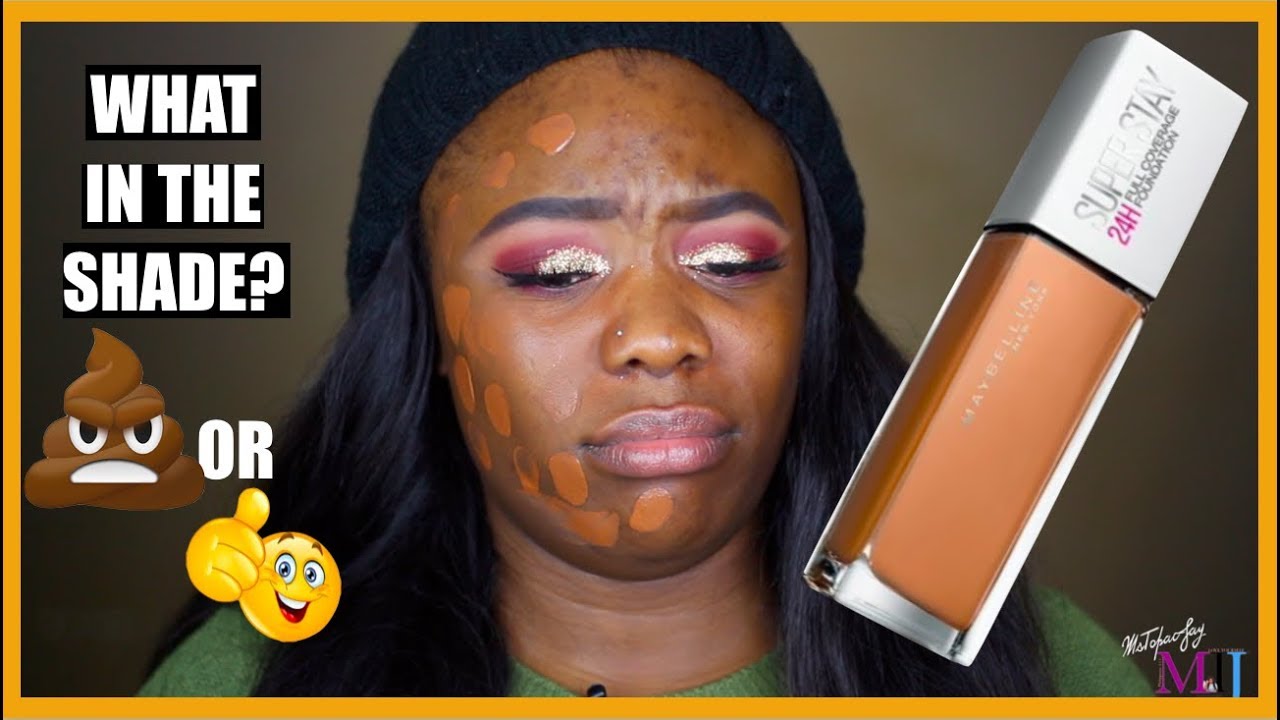 FOUNDATION TEST #28 IS IT FULL COVERAGE?! NEW MAYBELLINE SUPERSTAY 24HR FOUNDATION | MsTopacJay