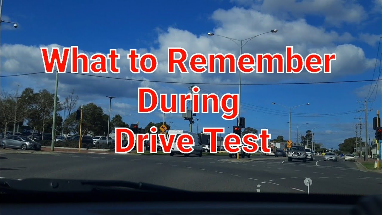 What to Remember During Drive test