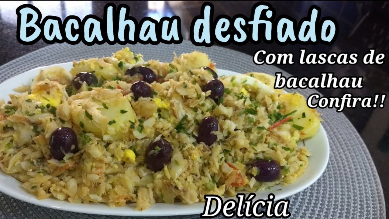 como fazer bacalhau desfiado