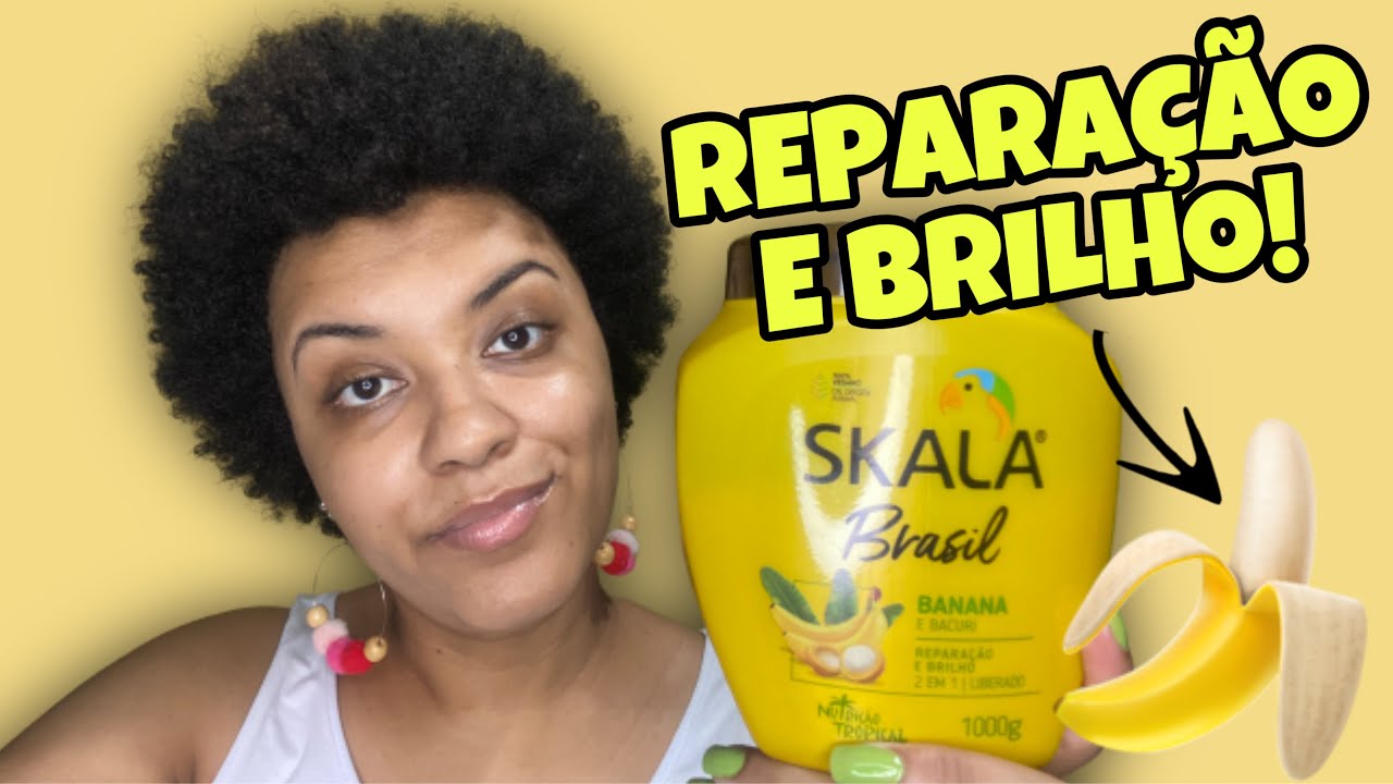 TESTANDO SKALA BRASIL BANANA & BACURI | CO-WASH E FINALIZAÇÃO | *cabelo crespo