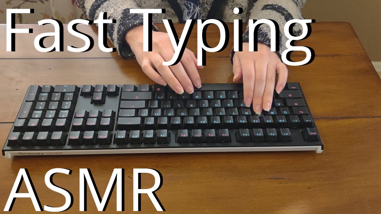 ASMR Fast Keyboard typing (No talking)
