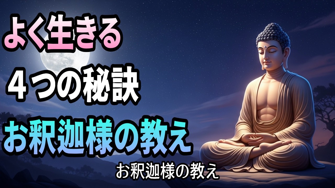 「よく生きる」とはどういうことか｜お釈迦様が教えた人生の4つの秘訣