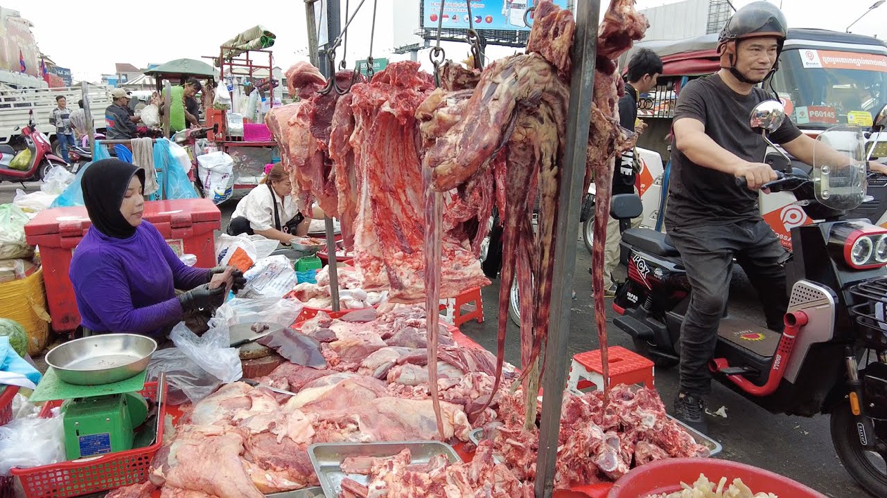 Daily Life in a Cambodian Wet Market 2026 | Chhbar Ampov Market, Phnom PenhFood Market Tour