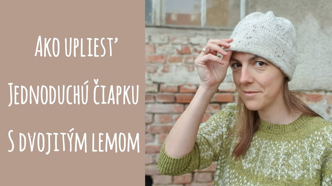 Návod na pletenú čiapku s dvojitým patentom