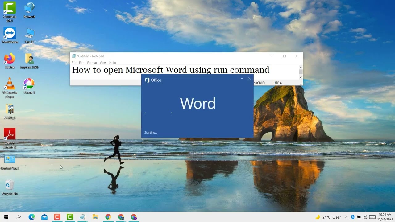 How to open Microsoft word using run command Tutorial