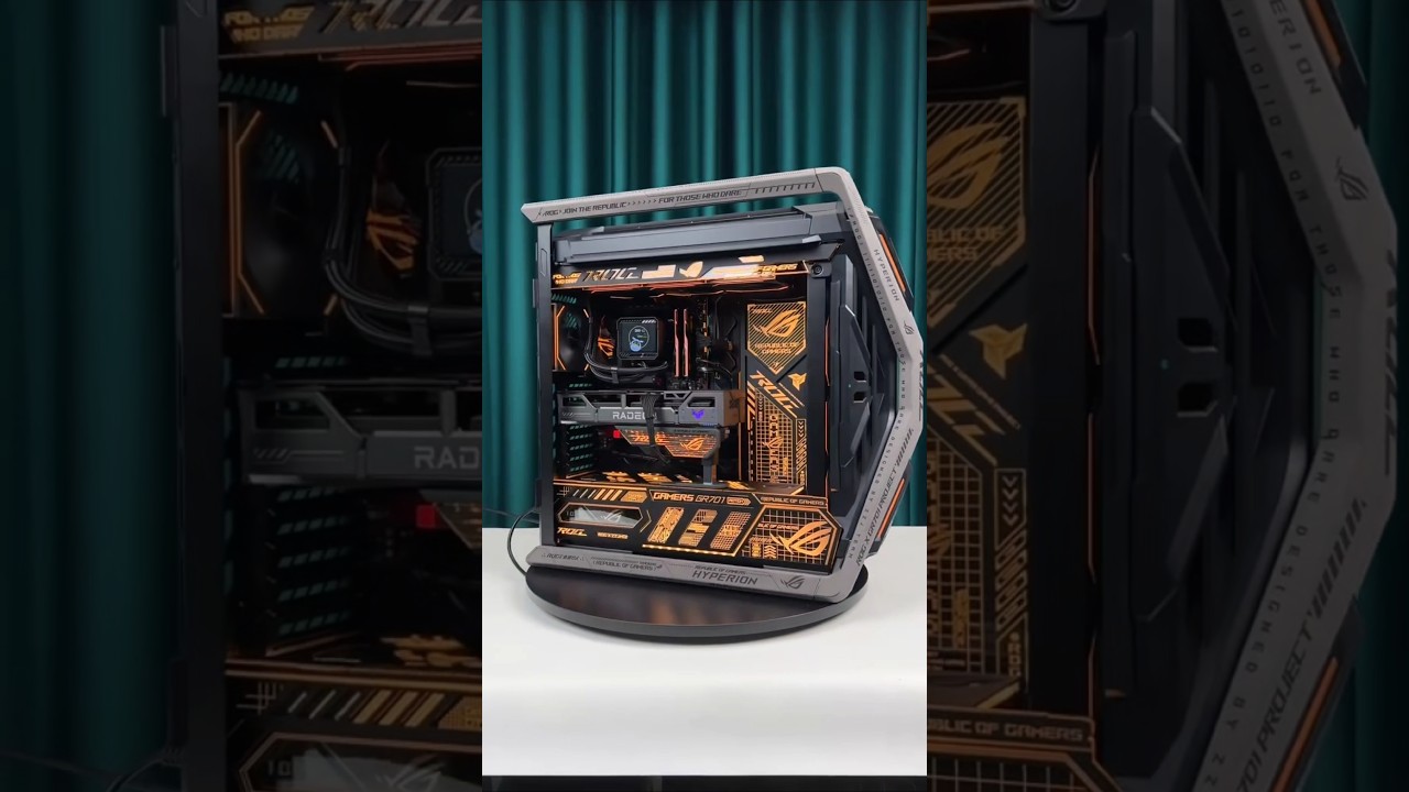 Building an High-End Gaming PC🤴 Ultra 7 265K + RX9070😵 #pcbuild ASMR #gaming #shorts #amd