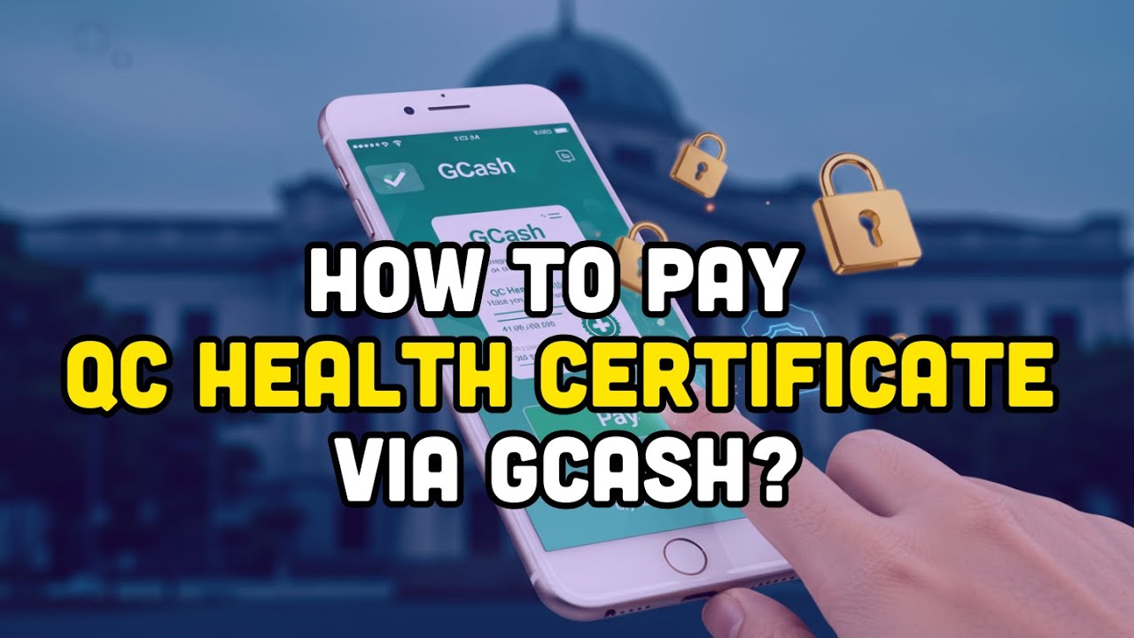 How to pay qc health certificate via GCASH?