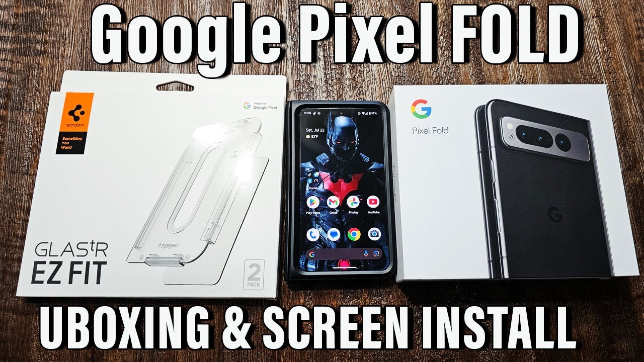 Unboxing the Pixel Fold & Screen Protector Installation