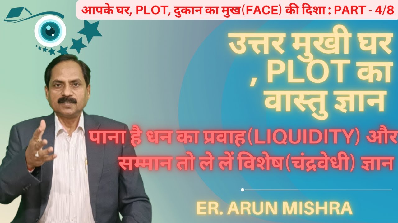 North Facing Plot,House, Commercial,Money liquidity। उत्तर  मुखी भूखंड,घर,दुकान | Vastu Charcha 4/8