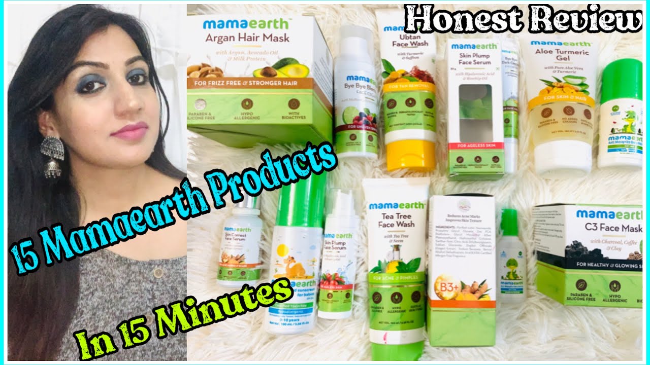 15 MAMAEARTH Products in 15 MINUTES - Quick 1 Min Honest Review|| Stay Beautiful