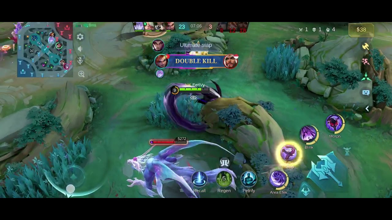 GAME PLAY YU ZHONG || TUGAS HANYA 1 INCER BACK LINE MUSUH - Mobile Legends
