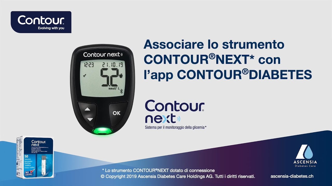 Associare lo strumento CONTOUR NEXT con l'app | CONTOUR DIABETES | mmol/L | Svizzera (it_CH)