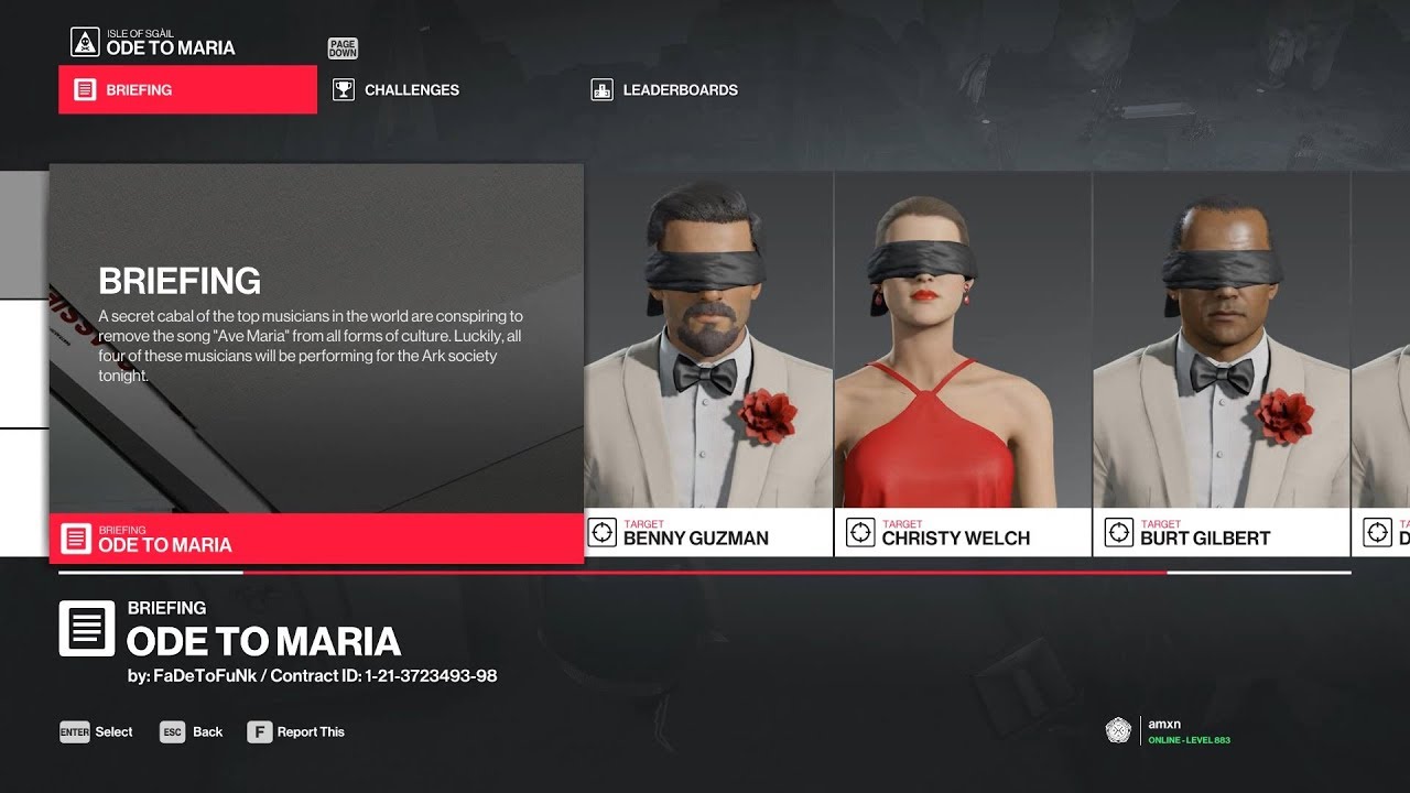 Hitman 2 - Community Contract: Ode to Maria (SA)