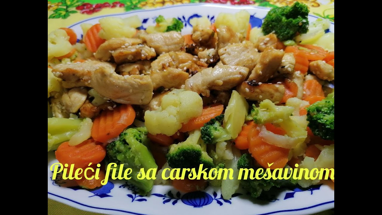 Pileći file sa carskom mešavinom