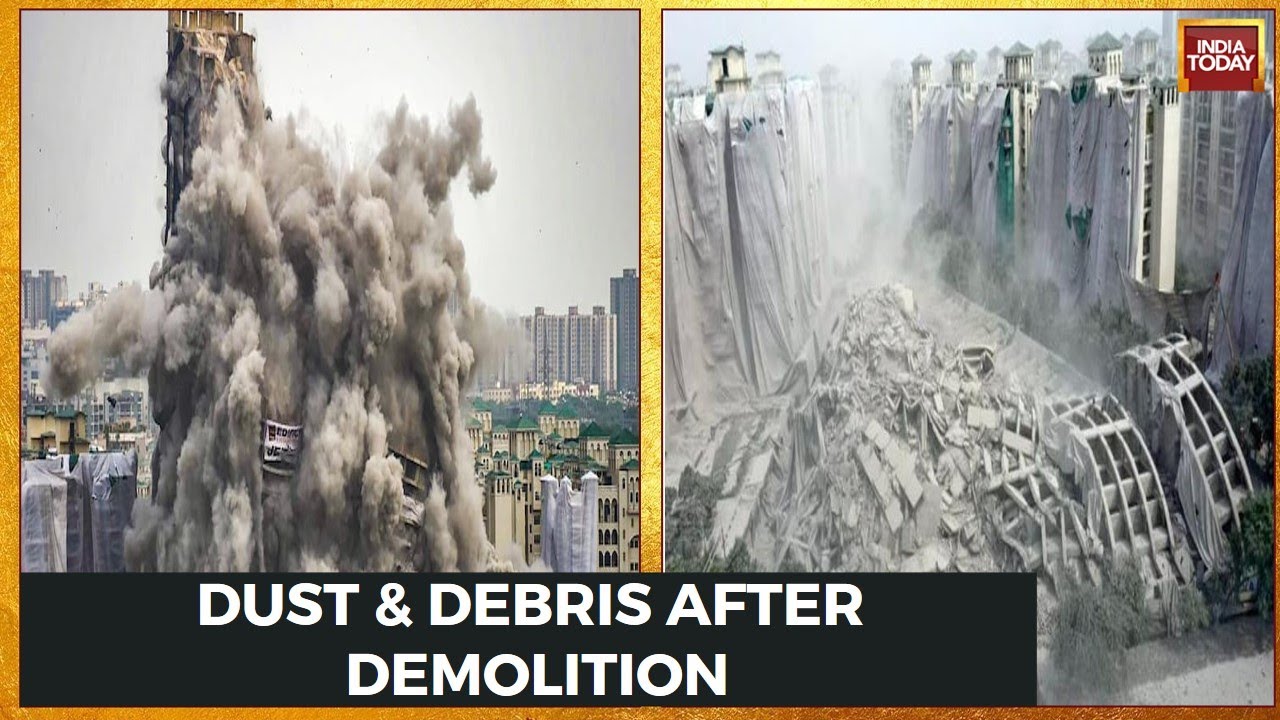 Twin Tower Demolition : Focus On Damage Assessment As Residents Of Neighbouring Societies Return