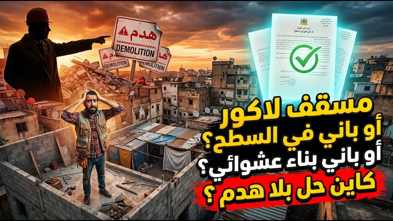 عاجل للمغاربة: مسقف لاكور أو زدتي بيت فسطح؟ هادشي لي كينتظرك!