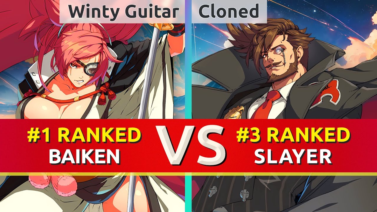 GGST ▰ Winty Guitar (#1 Ranked Baiken) vs Cloned (#3 Ranked Slayer). High Level Gameplay