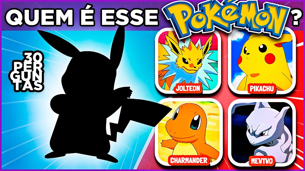 👾 DESCUBRA PELA SOMBRA! Voc&ecirc; seria um bom mestre de Pok&eacute;mon? 🐵 #quiz #macaquiz #pokemon