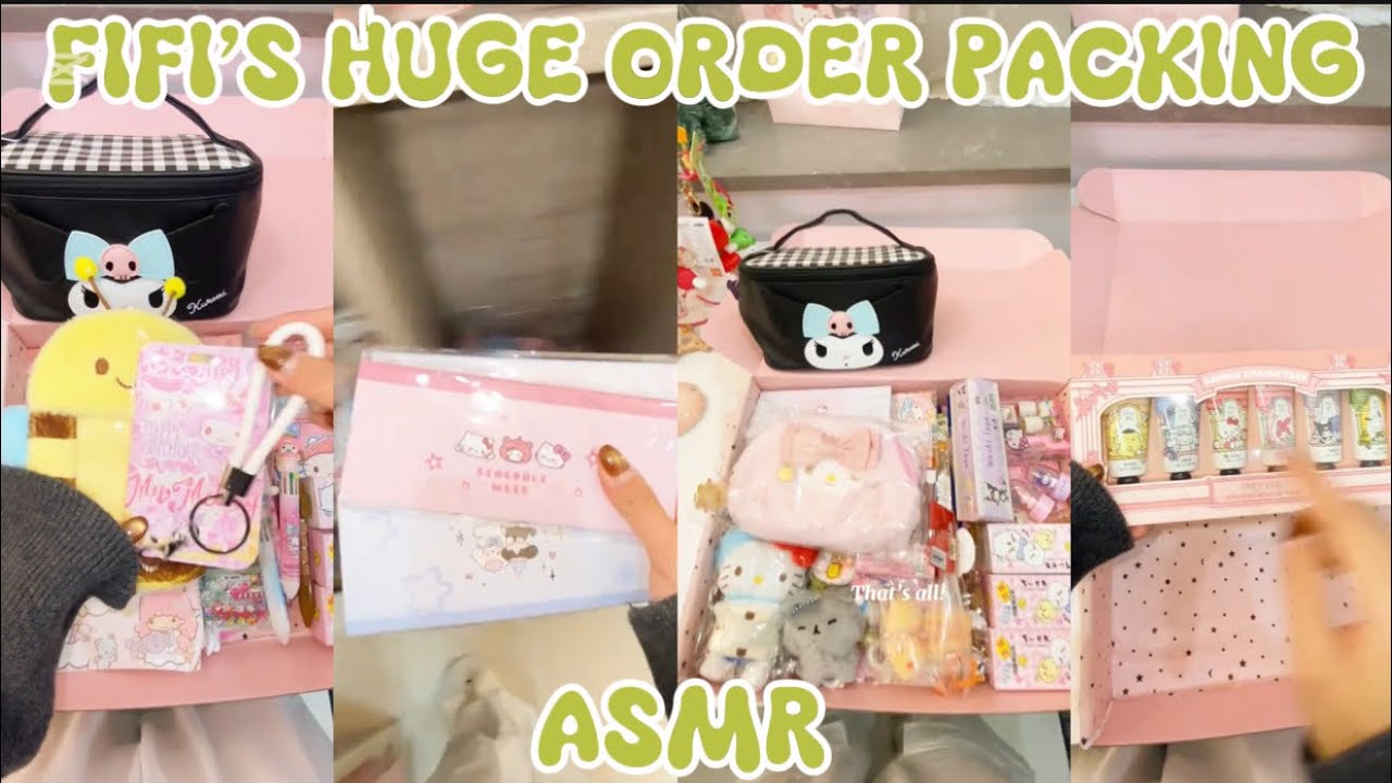 FIFI’S HUGE ORDER PACKING 😻✨(ASMR)||SMALL BUSINESS 