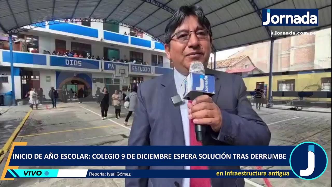 Año escolar: colegio 9 de Diciembre espera solución tras derrumbe en infraestructura antigua
