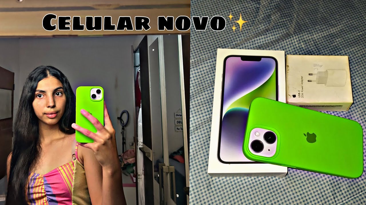 Abrindo meu novo celular (iPhone 14 de 128gb✨)