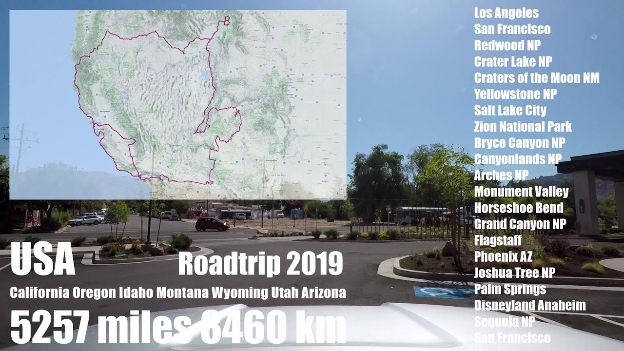 Roadtrip USA West - Day 17 of 28 - Moab to Kayenta - CA, OR, ID, MT, WY, UT, AZ -Timelapse