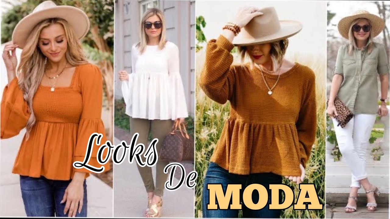 LOOKS DE MODA 2022 PARA MUJER IDEAS SENCILLAS OTO&Ntilde;O 2021 INVIERNO 2022 Tendencias