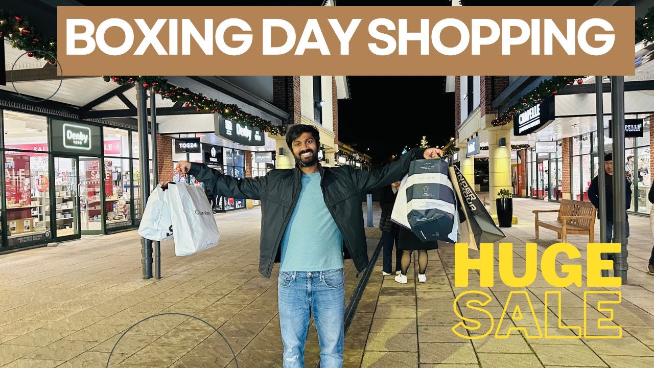 இங்கிலாந்தில் Boxing day shopping 🛍️ | UK Tamil Vlog | சூப்பர் தள்ளுபடி | 60% off in all shops