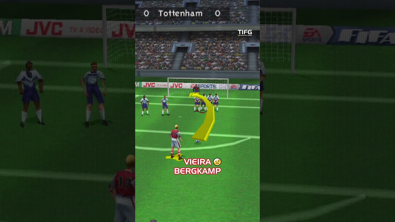⚽ Dennis Bergkamp. Arsenal vs Tottenham. FIFA 99.