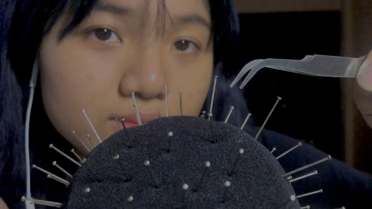 asmr removing needles from the mic 🔨 ดึงตะปูออกจากไมค์ / asmr thai ♡⠜
