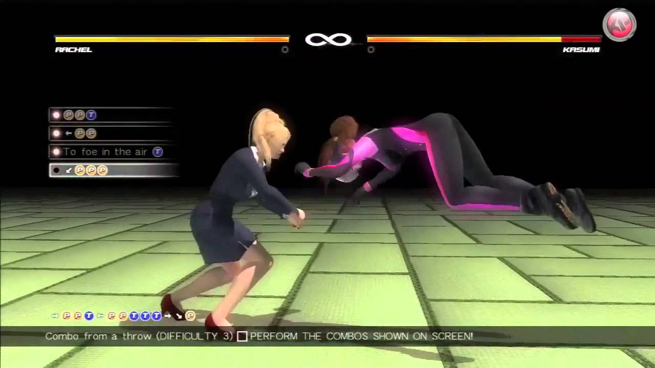 Dead or Alive 5 Ultimate - Rachel Combo Challenge