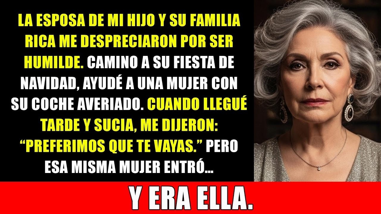 Llegué tarde a la fiesta de la suegra de mi hijo por ayudar a un millonario en apuros