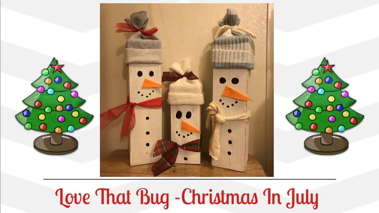 Friday PIP | 4 x 4 Snowmen