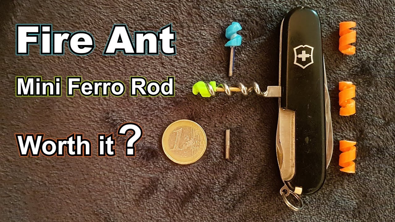 Fire Ant - Mini Ferro Rod for Swiss Army Knife - Worth it? - How to use it properly