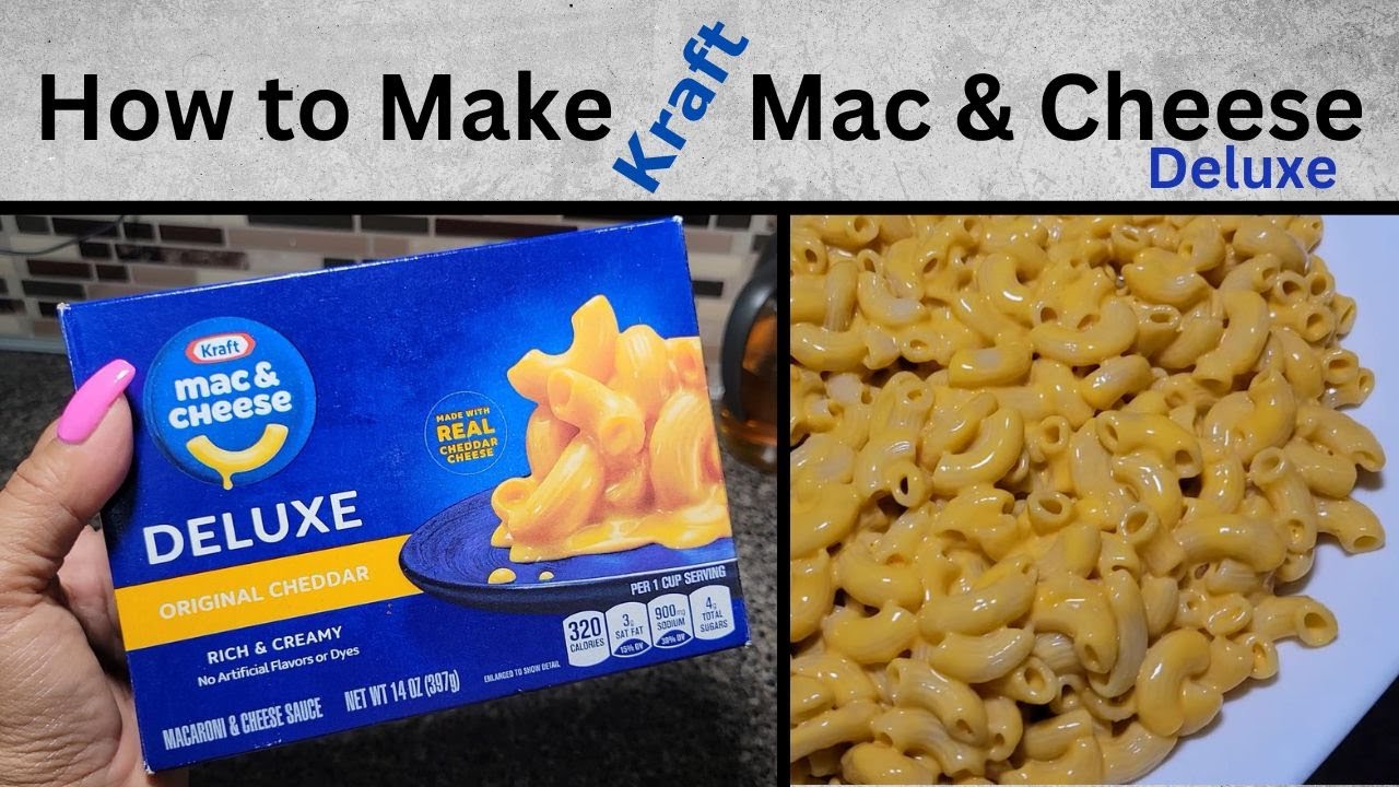 How to cook Kraft Mac and Cheese Deluxe, Original Cheddar. Simple Basic How to directions.